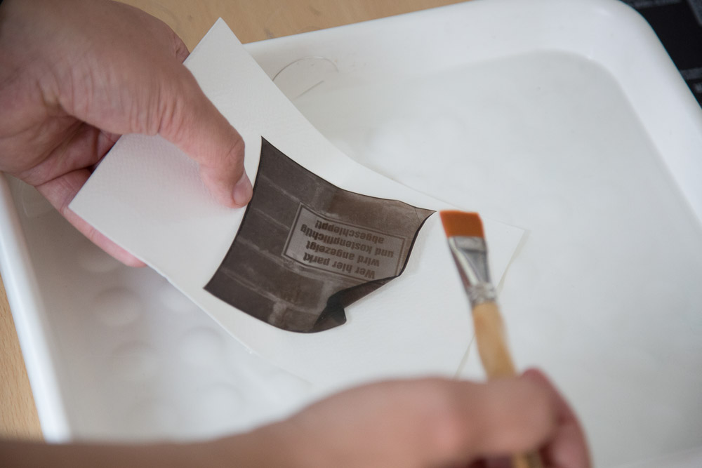 float the image onto the paper